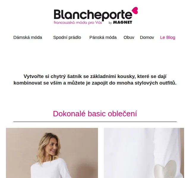 Blancheporte: -50 % na pevný základ šatníku – červen 2026 | Nuslet.cz