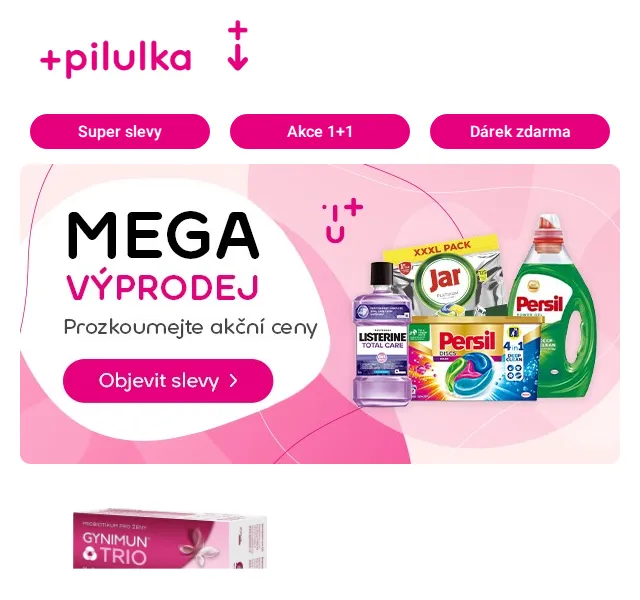 Pilulka.cz: Mega výprodej až -68 % – červen 2026 | Nuslet.cz