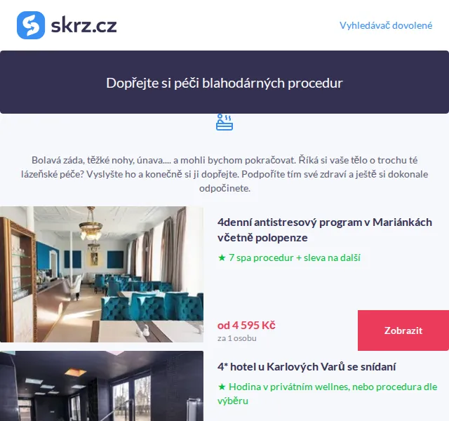 Vánoce na Skrz: wellness pobyty od 2 490 Kč – červen 2026 | Nuslet.cz