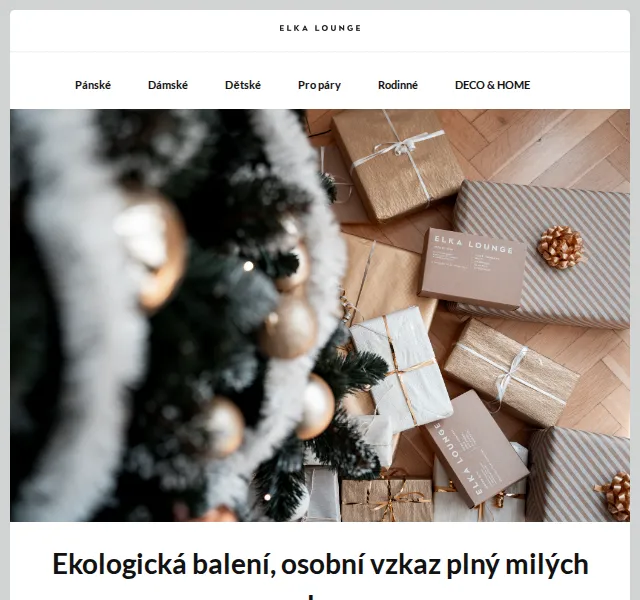 ELKA LOUNGE: Dárkové balení a osobní vzkaz zdarma – červen 2026 | Nuslet.cz