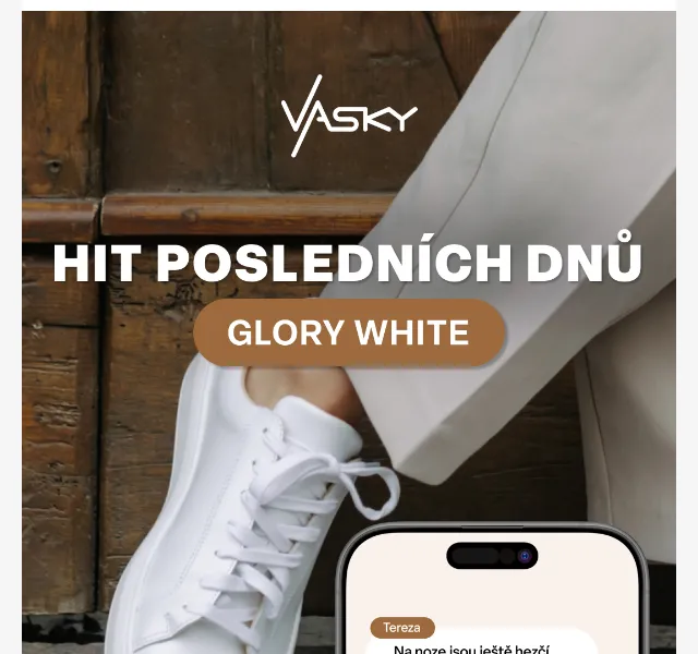 Vasky: Glory White tenisky ve slevě – červen 2026 | Nuslet.cz