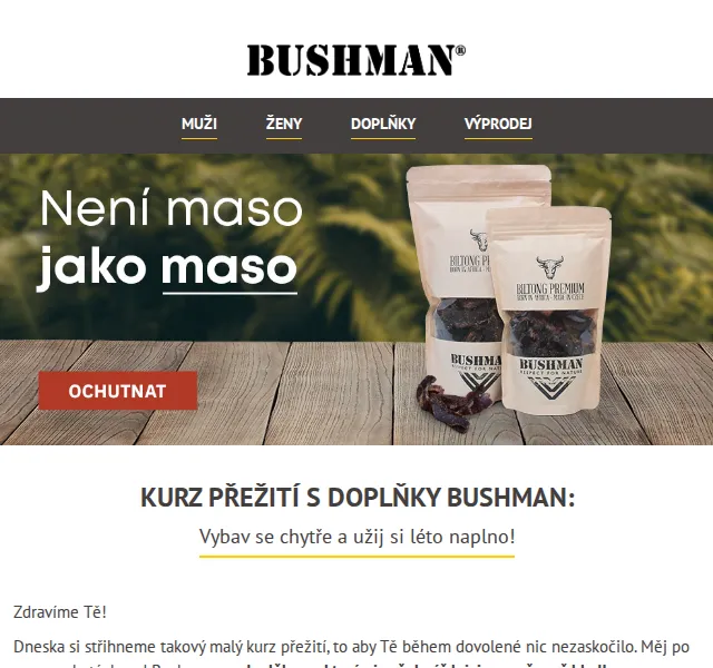 BUSHMAN: Kurz přežití s doplňky – červen 2026 | Nuslet.cz