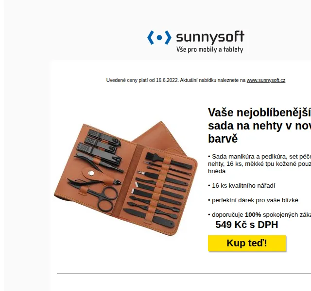 Sunnysoft: Manikúra pedikúra set a vysílačka – červen 2026 | Nuslet.cz