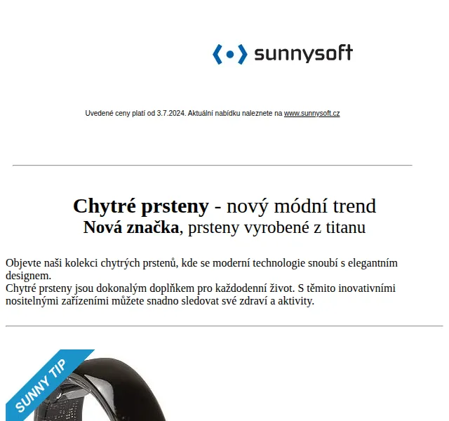 Sunnysoft: Chytré prsteny FOIRing a OBD diagnostika – červen 2026 | Nuslet.cz