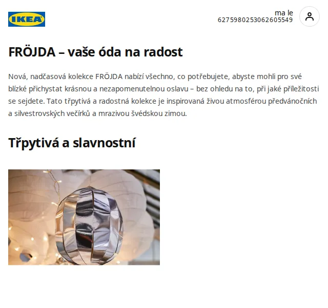 Ikea: Limitovaná kolekce FRÖJDA – červen 2026 | Nuslet.cz
