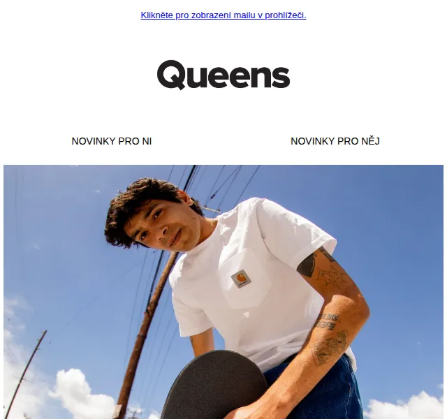 Queens: Novinky MERCH, Converse, Adidas – červenec 2026 | Nuslet.cz