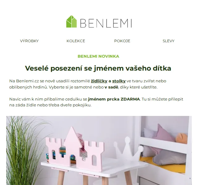 Benlemi: Dětské stolky a židličky ve tvaru zvířátek – červen 2026 | Nuslet.cz