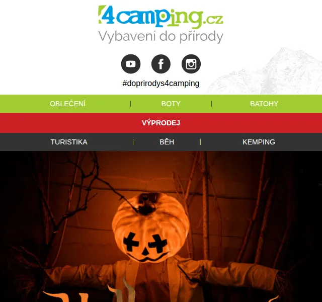 4camping: Halloweenský výprodej zimního oblečení – červen 2026 | Nuslet.cz