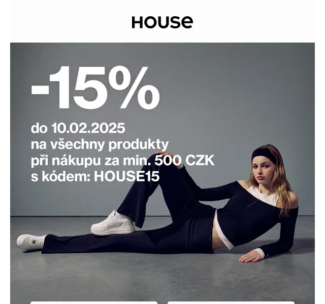 HOUSE: -15 % na vše – červen 2026 | Nuslet.cz