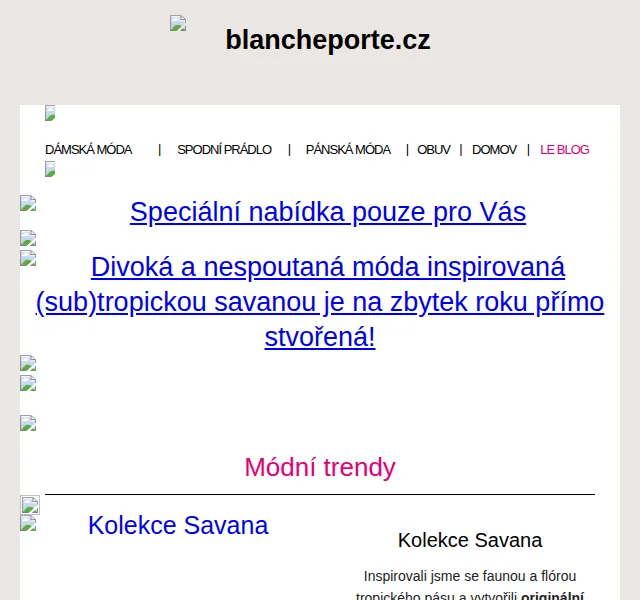 Blancheporte: Kolekce Savana – červen 2026 | Nuslet.cz