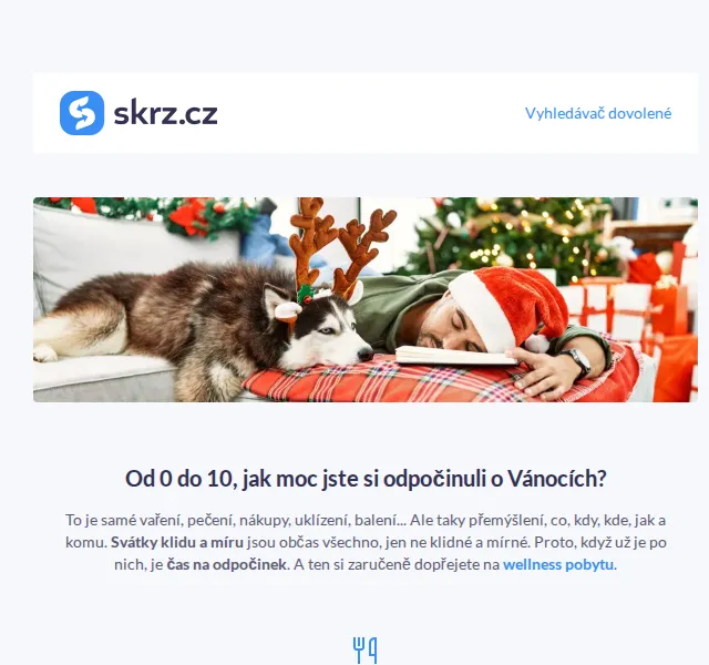 Vánoce na Skrz: Wellness pobyty do 2 000 Kč pro 2 – červen 2026 | Nuslet.cz