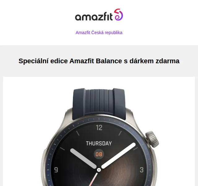 Amazfit.cz: Amazfit Balance + dárek zdarma – červen 2026 | Nuslet.cz