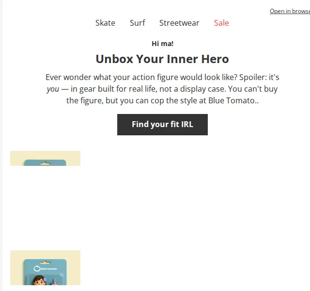 BLUE TOMATO: Unbox Your Inner Hero – červen 2026 | Nuslet.cz