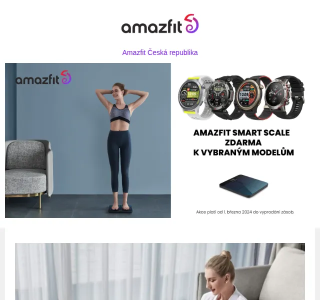 Amazfit.cz: Chytrá váha ZDARMA k hodinkám – červen 2026 | Nuslet.cz