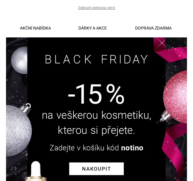 Notino: Sleva 15 % na vše a dárky k nákupu – červen 2026 | Nuslet.cz