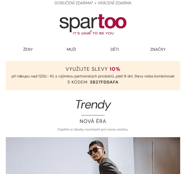 Spartoo.cz: Slevy 10 % na obuv a módu – květen 2026