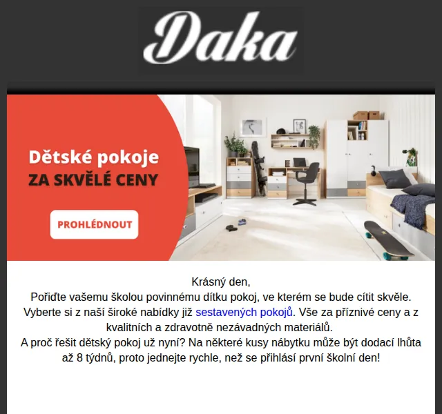 Dakanabytek: Dětské pokoje od 9 905 Kč – červenec 2026 | Nuslet.cz