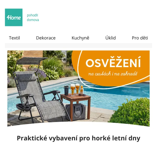 4home.cz: Letní zahrada a termo pomocníci – červenec 2026