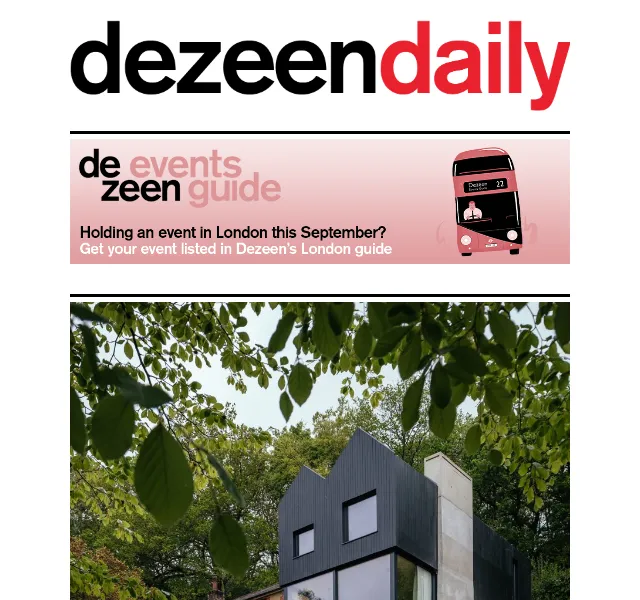 Dezeen Daily: Novinky z architektury a designu – červen 2026 | Nuslet.cz