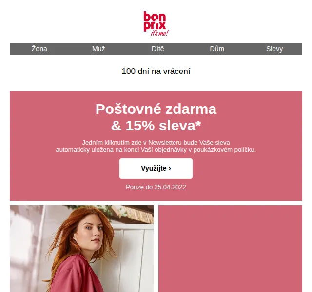 bonprix: 15% sleva a poštovné zdarma – červen 2026 | Nuslet.cz