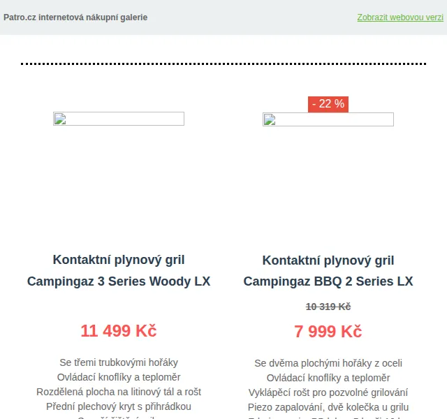 Patro.cz: Slevy až -82 % na grily a udírny Campingaz – červen 2026 | Nuslet.cz