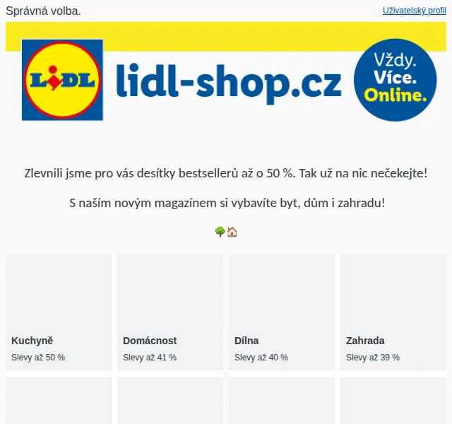 Lidl: Dubnový magazín – slevy až 50 % na bestsellery – červen 2026 | Nuslet.cz