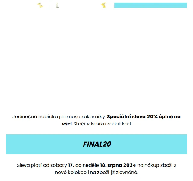 Móda Prostějov: Sleva 20 % na vše – srpen 2024 | Nuslet.cz