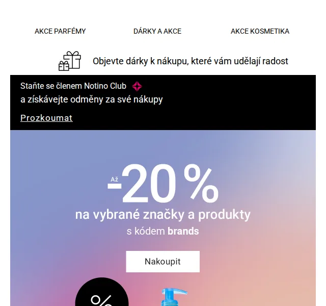 Notino: Sleva až −20 % na parfémy a kosmetiku – červen 2026 | Nuslet.cz