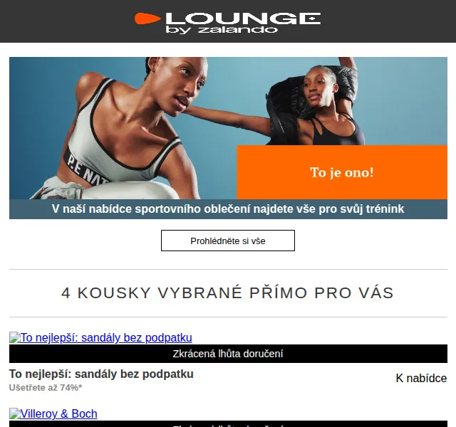 Lounge by Zalando: Villeroy & Boch, Miss Sixty a ODLO – červen 2026 | Nuslet.cz