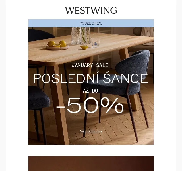 Westwing: Designový nábytek a eko doplňky – duben 2026