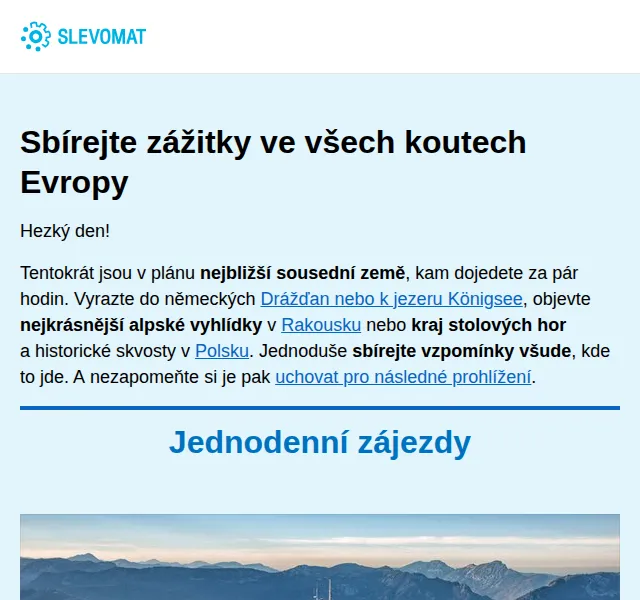 Slevomat: TOP jednodenní zájezdy od 589 Kč – červen 2026 | Nuslet.cz