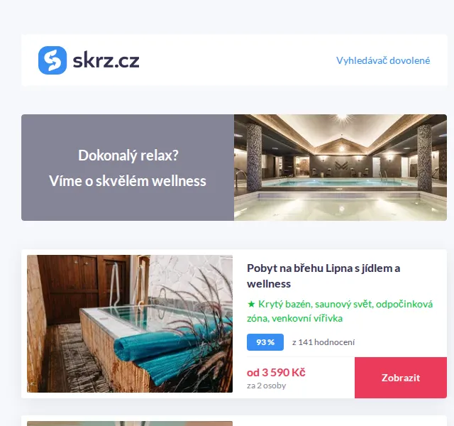 Vánoce na Skrz: Wellness pobyty s masáží – červen 2026 | Nuslet.cz