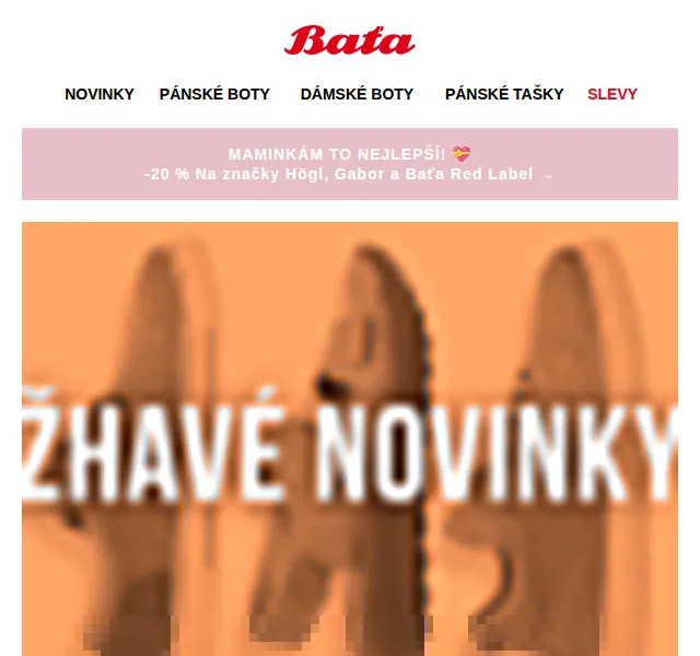 Baťa: Sleva 20 % na Högl, Gabor a Red Label – červen 2026 | Nuslet.cz