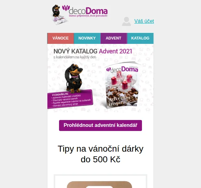 decoDoma: Vánoční dárky do 500 Kč – prosinec 2021 | Nuslet.cz