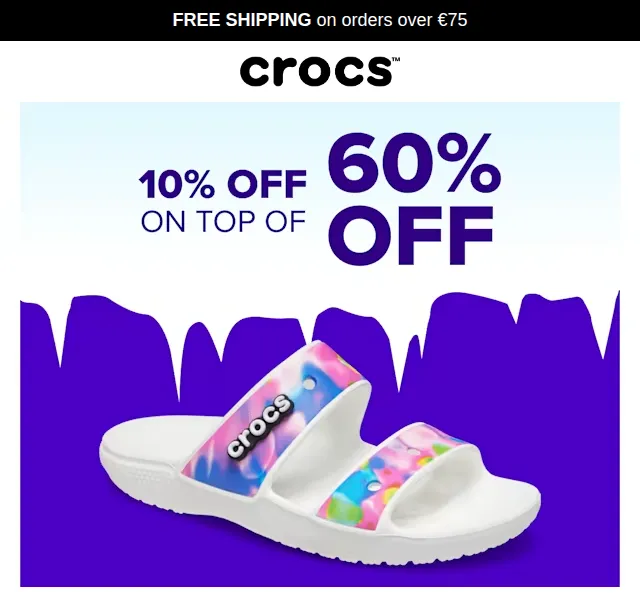 Crocs: Sleva až 70 % + 10 % navíc – červen 2026 | Nuslet.cz