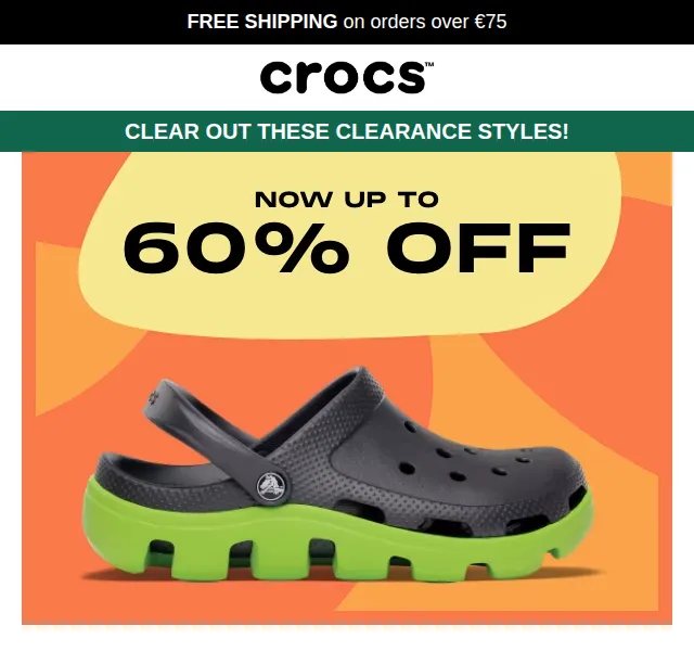 Crocs: Výprodej až 60 % – červen 2026 | Nuslet.cz