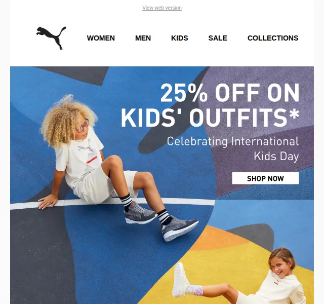 PUMA: sleva 25 % na dětské produkty – červen 2026 | Nuslet.cz