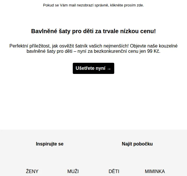 Takko Fashion: Dětské bavlněné šaty za 99 Kč – červen 2026 | Nuslet.cz