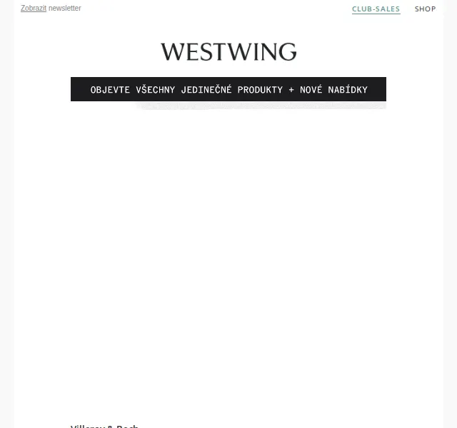 Westwing: Villeroy & Boch až -60 %, Eichholtz až -65 % – červen 2026 | Nuslet.cz