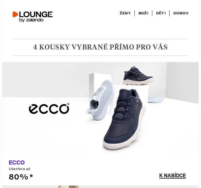 Lounge by Zalando: Sleva až 80 % na ECCO, UGG a Versus Versace – červenec 2026 | Nuslet.cz