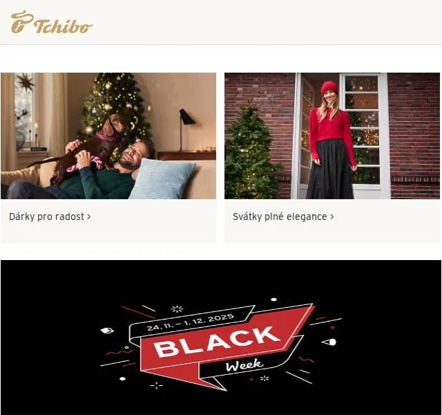 Tchibo: Black Week – sleva 25 % | Duben 2026 | Nuslet.cz