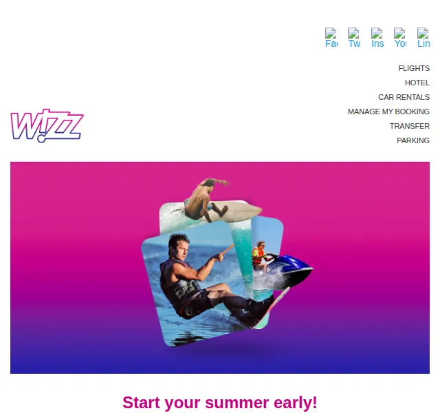 Wizz Air: Letenky od 19.99 EUR – červen 2026 | Nuslet.cz
