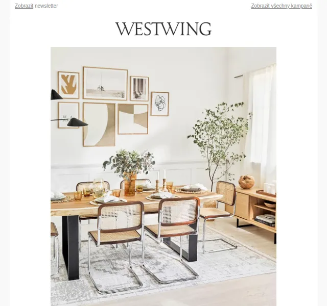 Westwing: Španělský design Ángel Cerdá – červen 2026 | Nuslet.cz