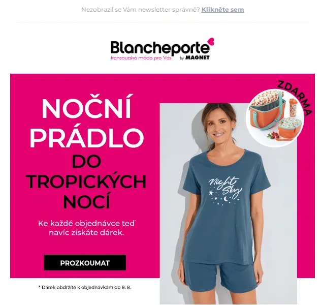 Blancheporte: Noční prádlo s dárek – červen 2026 | Nuslet.cz