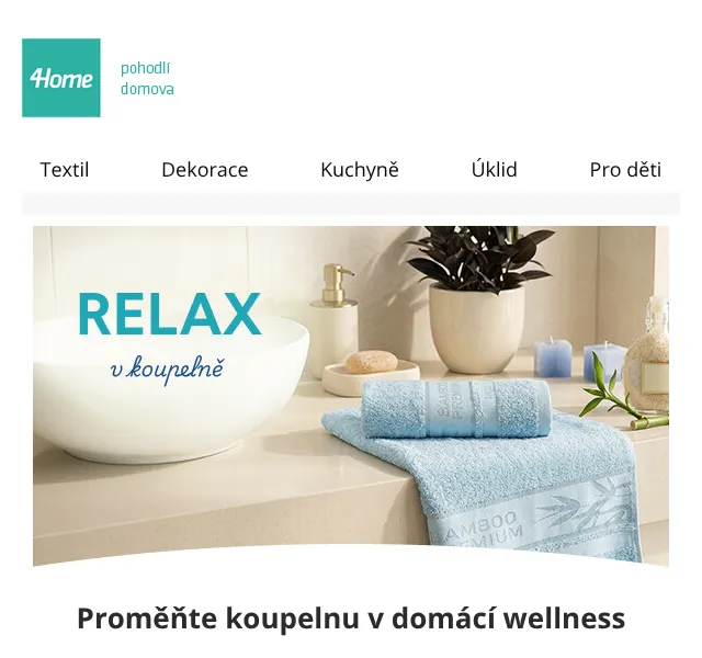 4home.cz: Textil a dekorace – sleva až 85 % | Květen 2026