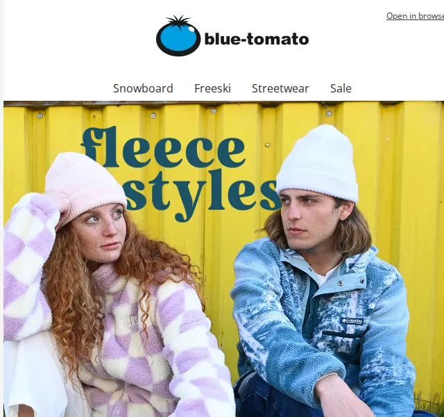 BLUE TOMATO: Fleece, RVCA, New Balance – červen 2026 | Nuslet.cz