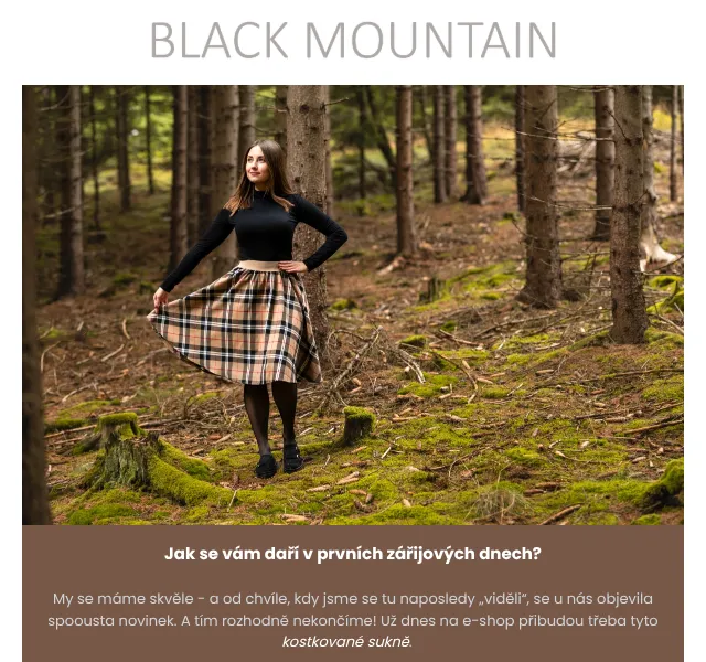 Black Mountain: nové kousky září 2026 – designové novinky