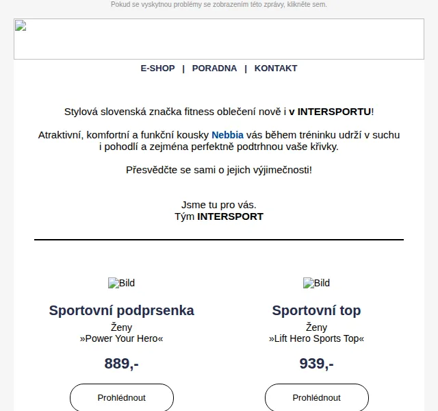 INTERSPORT: Nebbia fitness kolekce – červen 2026 | Nuslet.cz
