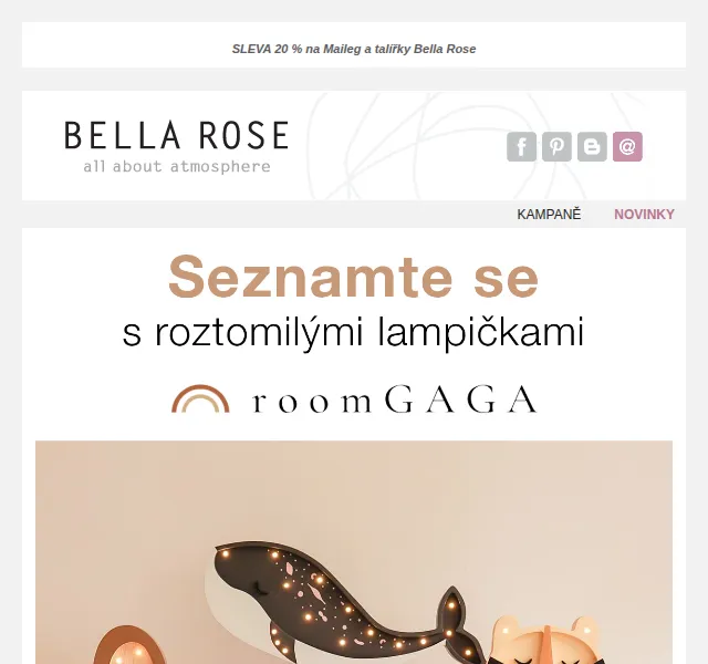 Bella Rose: Sleva 20 % na Maileg a talířky – červen 2026 | Nuslet.cz