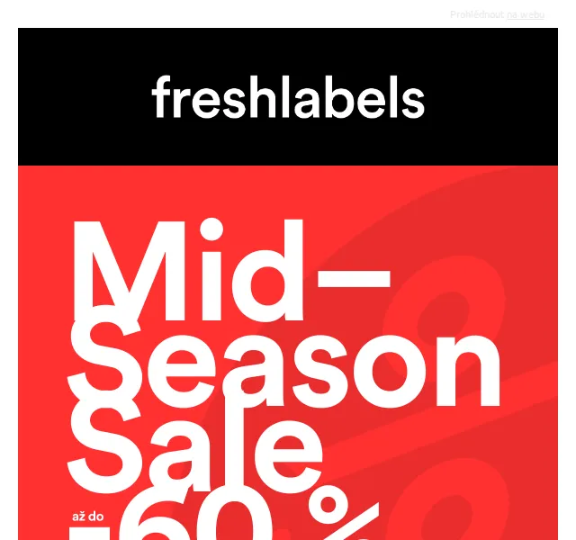 Freshlabels: Mid-Season Sale slevy až 60 % – červenec 2026 | Nuslet.cz